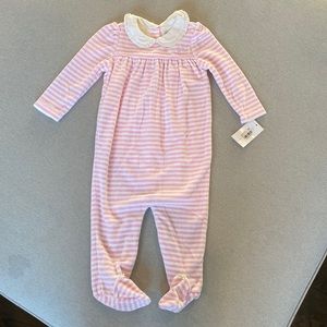 NWT! ⭐️ Ralph Lauren Baby Girls Striped One Piece